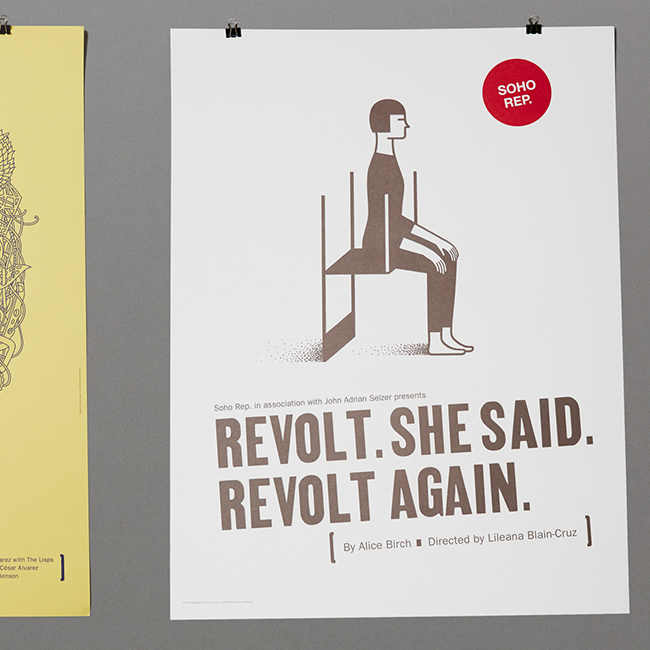 Key art and Poster designed by Studio Usher for the play 'Revolt. She Said. Revolt Again.' written Alice Birch directed by Lileana Blain-Cruz